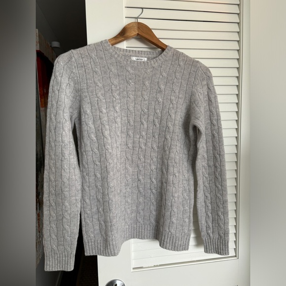 Tyler Boe Cashmere cable crew-neck sweater size small - Picture 2 of 5
